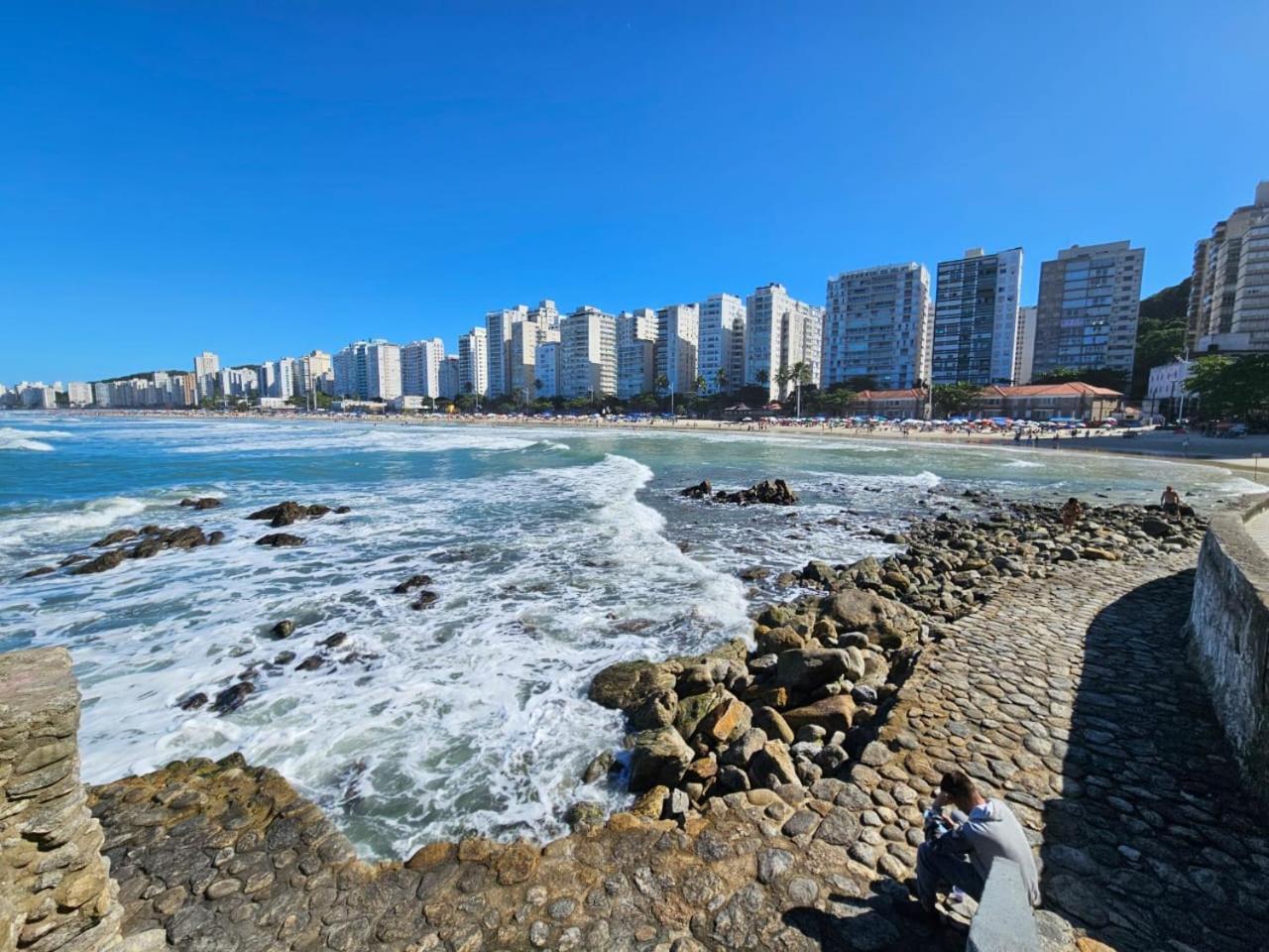 Frente Mar! Apartamento Top, Experiencia Unica! Guarujá Exteriör bild
